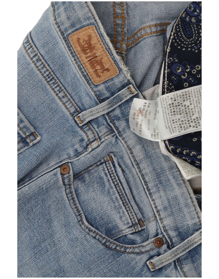 Levi's Dame 525 Straight Jeans W32 L32 Blå Bomuld