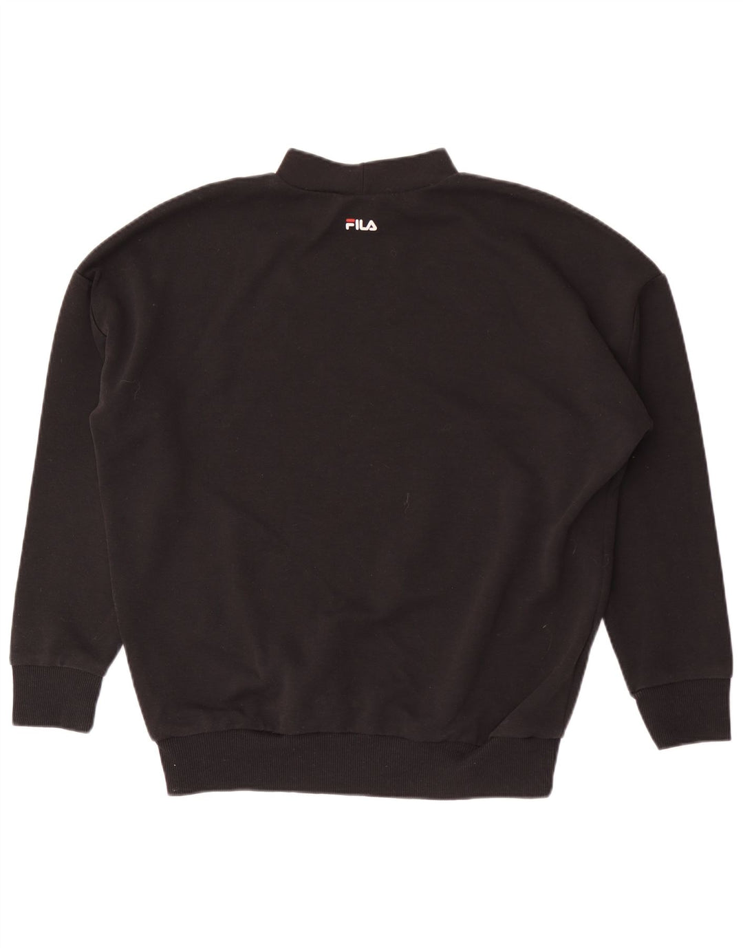 Fila Herre Loose Fit Sweatshirt Jumper Lille Sort Polyester
