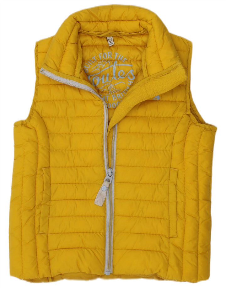 Joules Piger Polstret Gilet 4-5 År Gul Polyamid