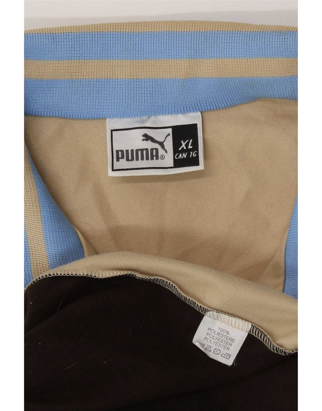 Puma Træningsdragt til mænd Topjakke XL Beige Colourblock Polyester
