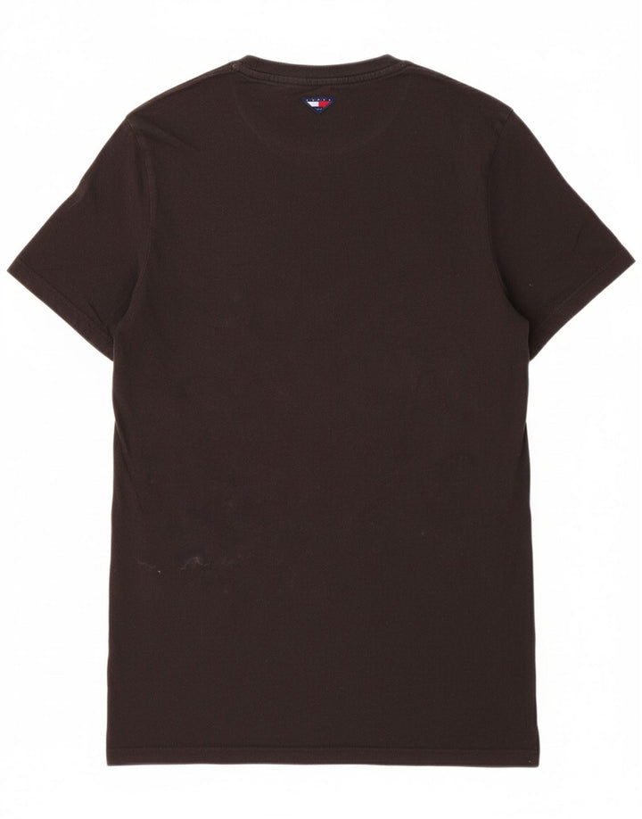 TOMMY HILFIGER Mens T-Shirt Top XS Black Cotton