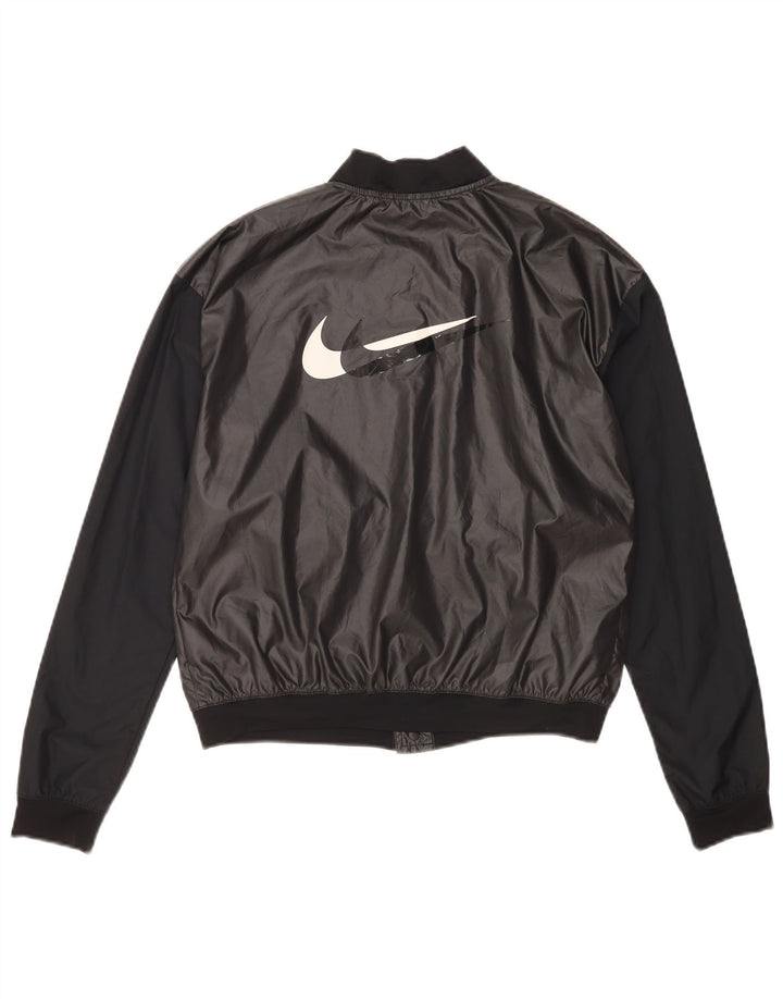 Nike Dame Running Graphic regnjakke UK 10 Small Black Colourblock
