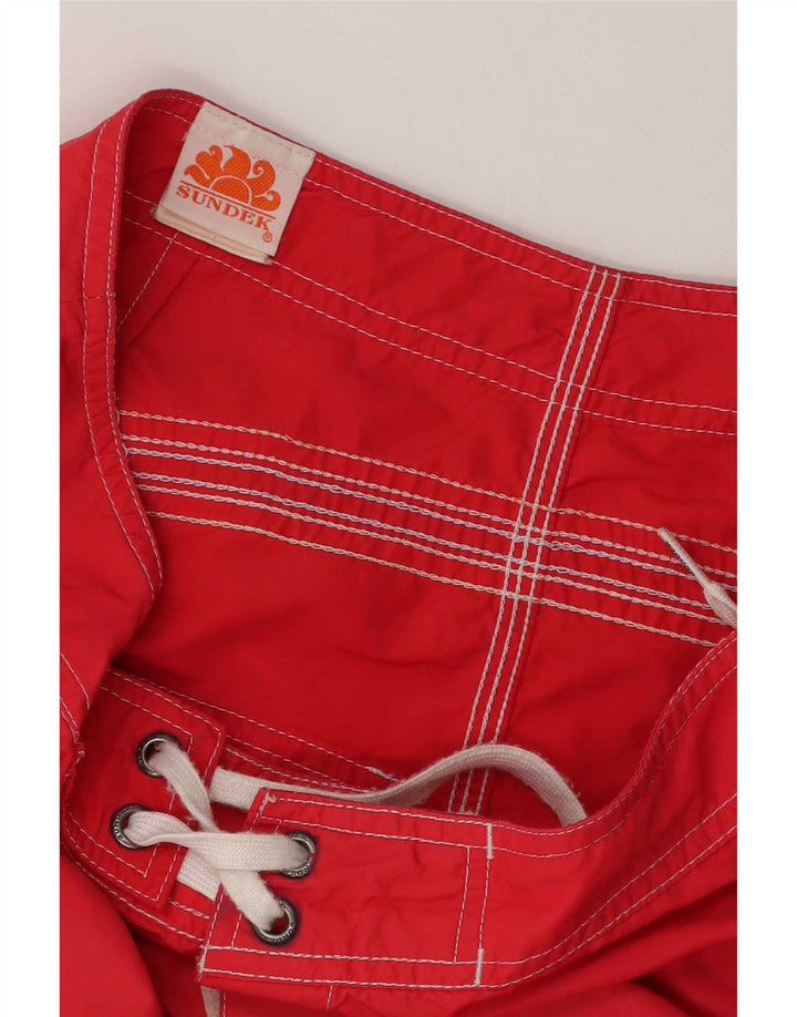 Sundek Herre badeshorts Medium Rød Nylon