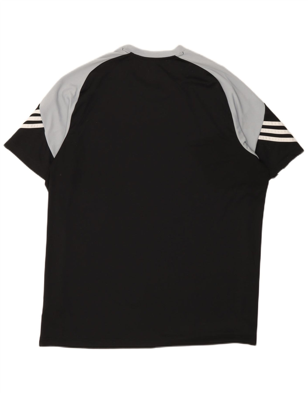 ADIDAS Herre Climalite Grafisk T-Shirt Top XL Sort Colourblock Polyester