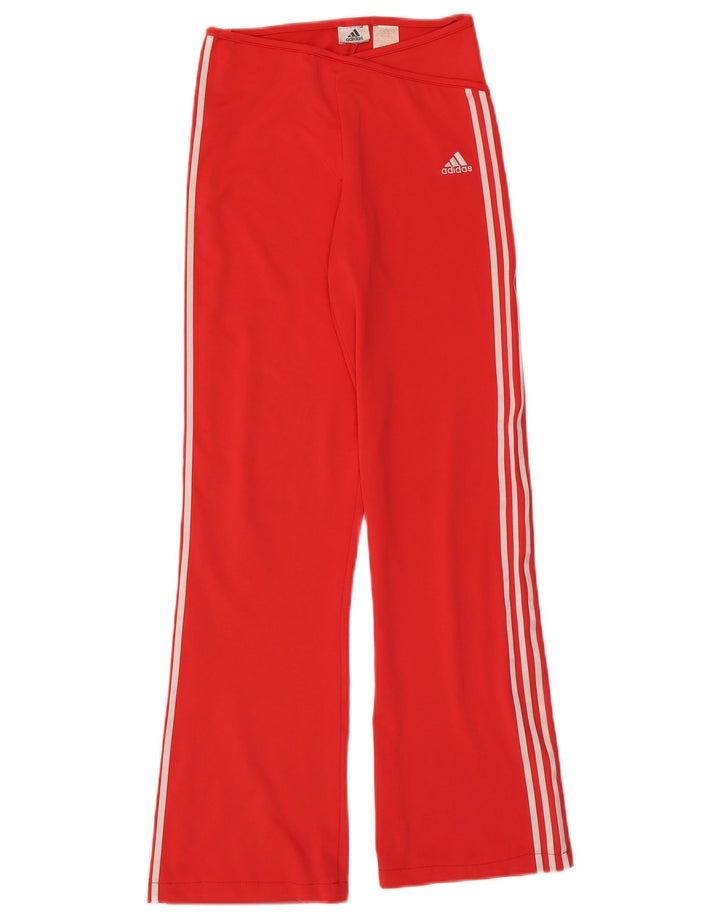 Adidas Dame Flare træningsdragt Bukser UK 8 Small Red
