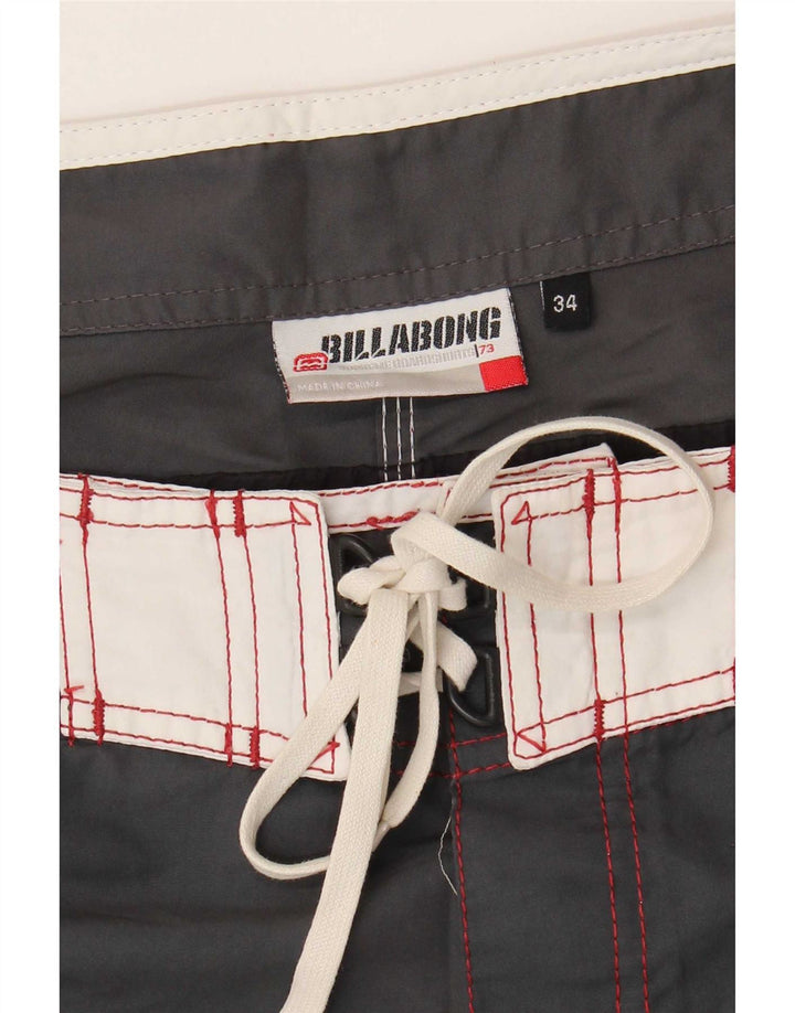 Billabong Herre grafiske svømmeshorts Store sorte Colourblock Polyester