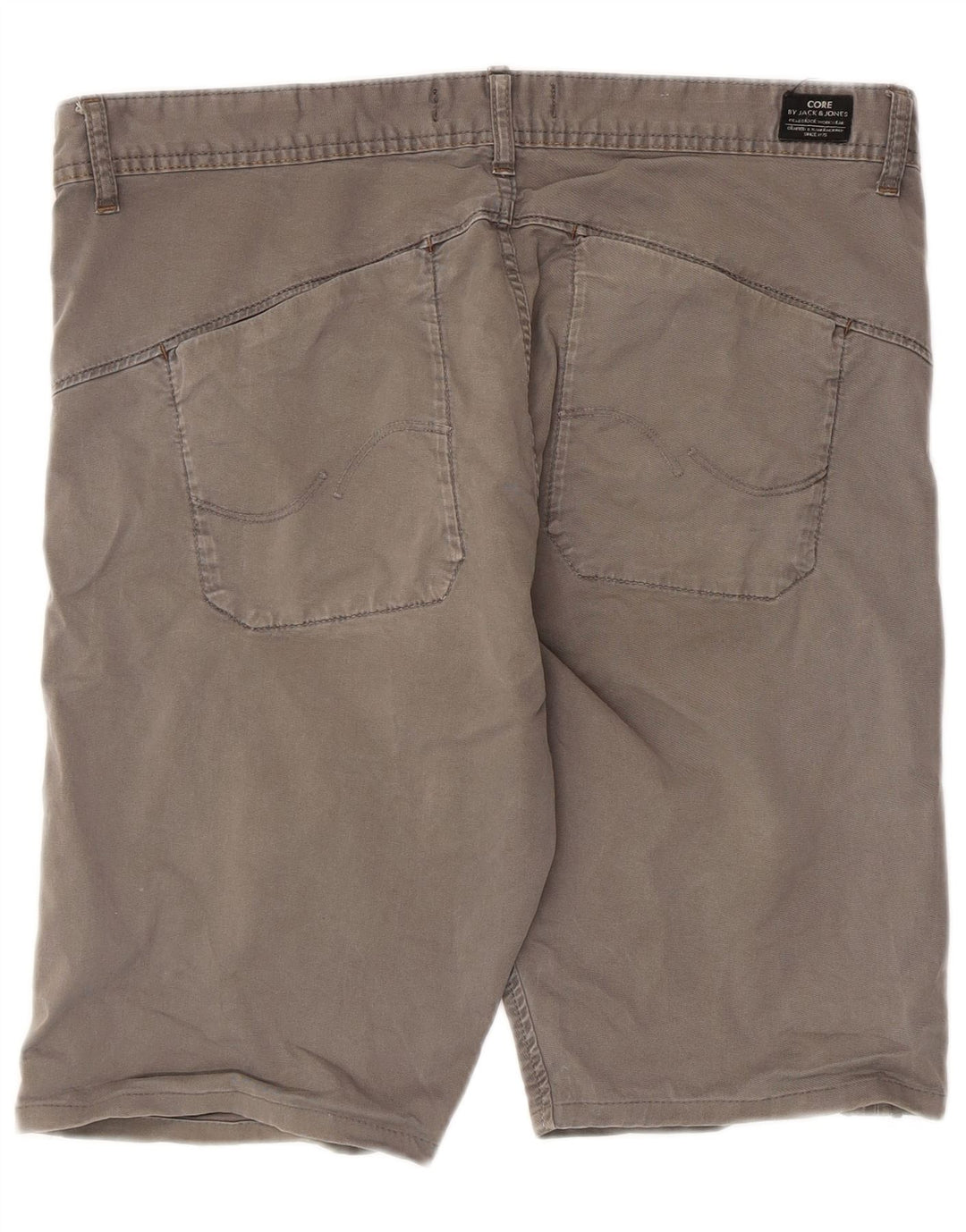 Jack & Jones Chino Shorts til mænd W34 Large Grå Bomuld