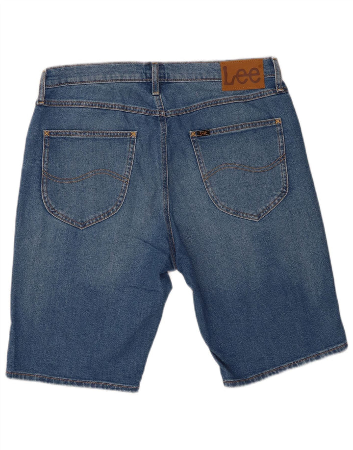 Lee Herre Denim Shorts W33 Medium Blue Bomuld