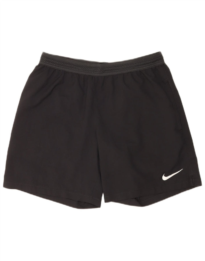 Nike Herre Dri Fit sportsshorts, store sorte polyester
