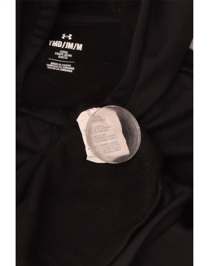 UNDER ARMOUR Piger løs grafisk hættetrøje trøje 9-10 år Medium Sort