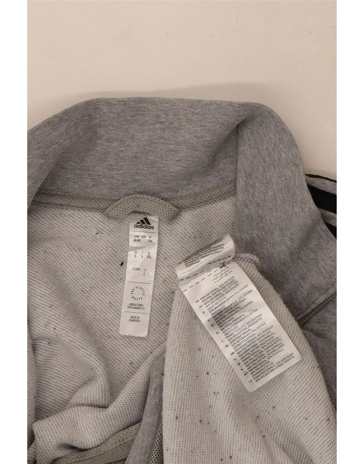 Adidas Træningsdragt til mænd Topjakke UK 38/40 Medium Grey Flecked Bomuld