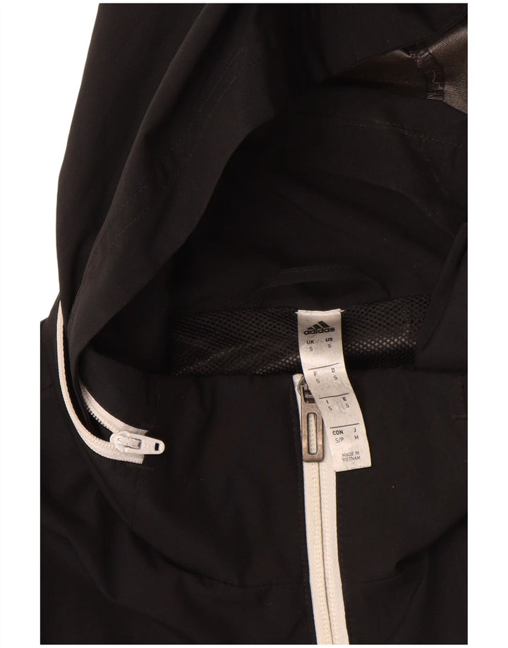 Adidas Træningsdragt med hætte til mænd, lille, sort polyester