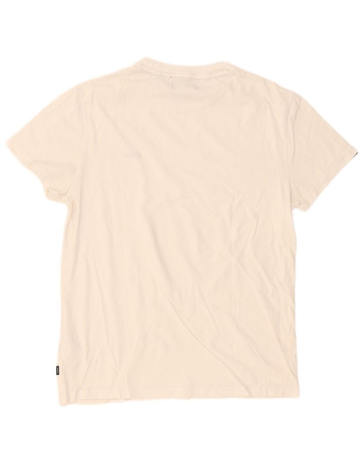 Superdry T-shirt top til mænd, stor hvid bomuld