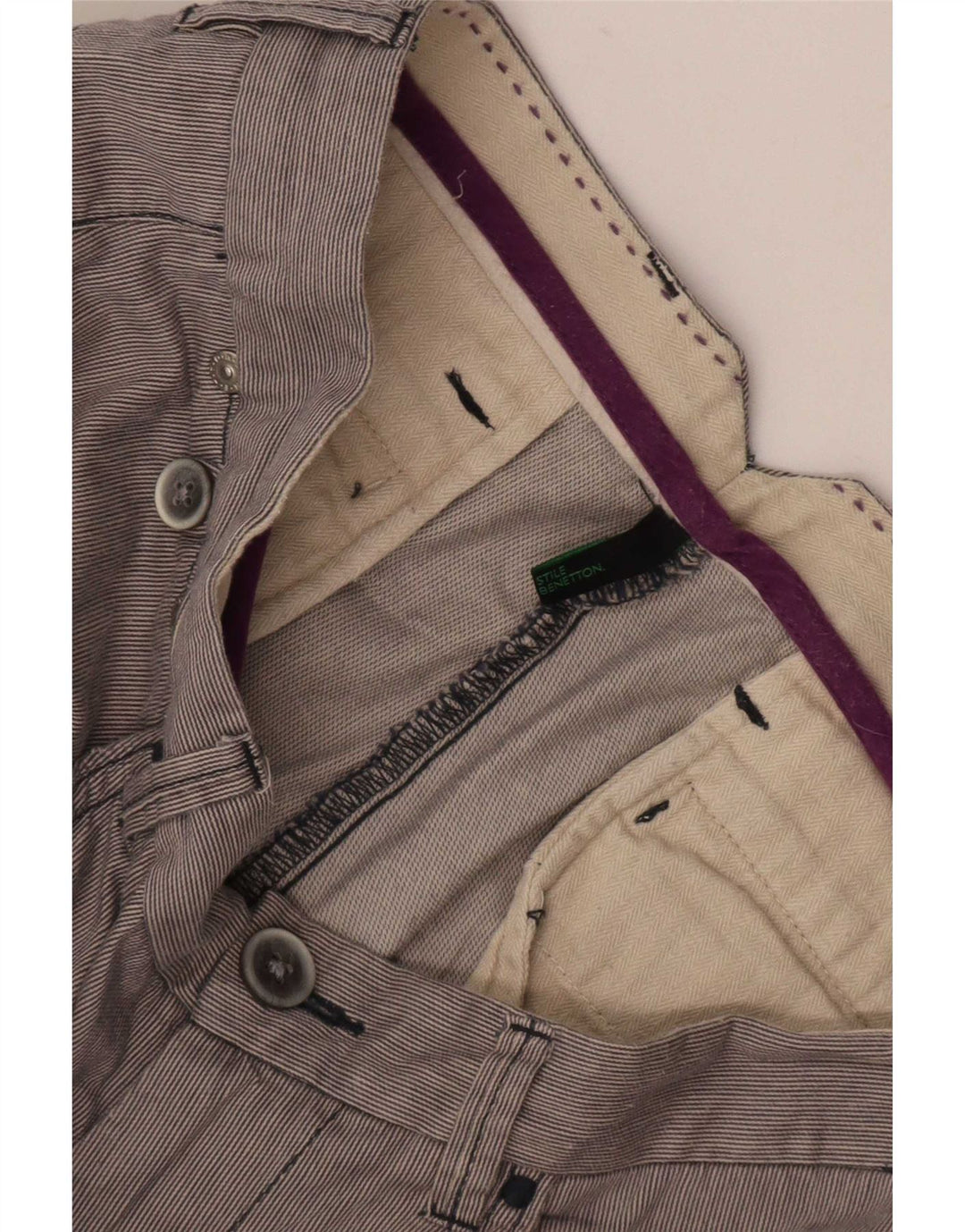 Benetton Casual Shorts til mænd Medium W32 Grå