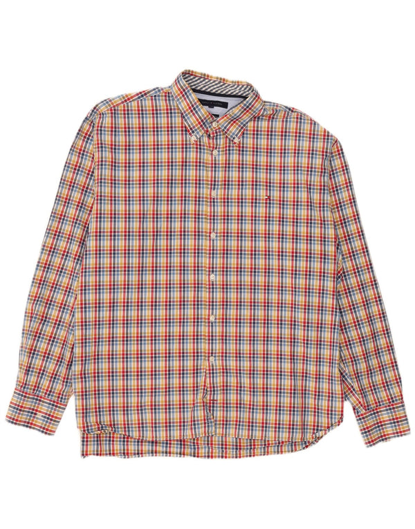 Tommy Hilfiger herreskjorte 2XL flerfarvet ternet bomuld