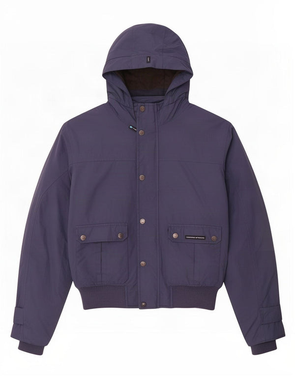 Tucano Urbano Herre Hooded Bomber Jacket UK 40 Large Navy Blue Polyester