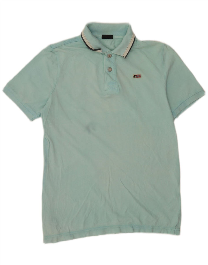 Napapijri herre polo shirt lille blå bomuld