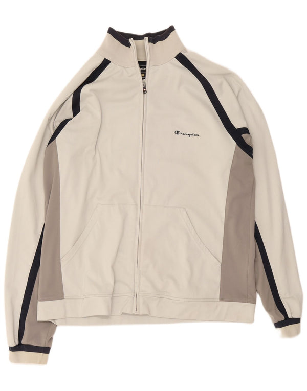 Champion Træningsdragt til mænd Topjakke XL Hvid Colourblock Polyester