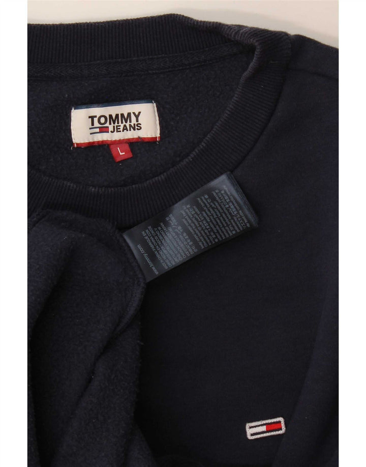 Tommy Hilfiger Herre Sweatshirt Jumper Stor Marineblå Bomuld