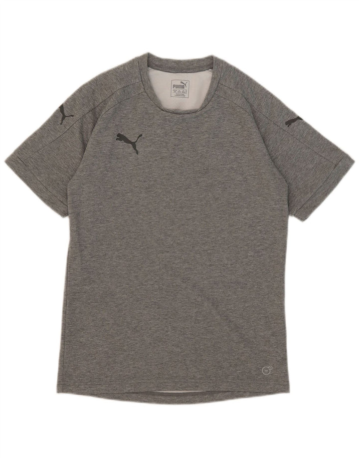 Puma Herre T-shirt Top Medium Grey Flecked Bomuld