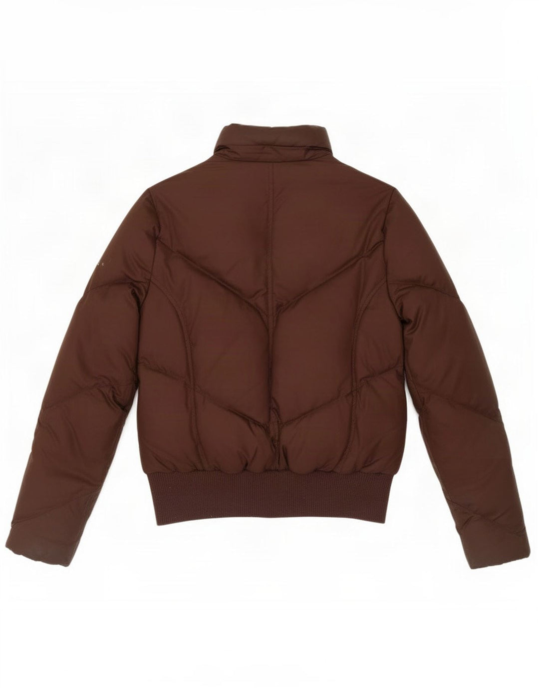 Tommy Hilfiger Womens Bomber Polstret Jakke UK 10 Small Brown Polyester