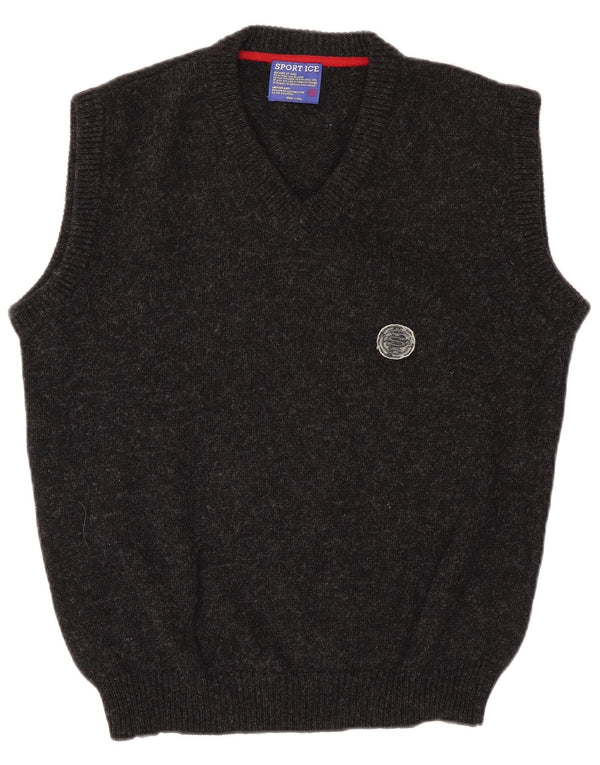Sport Ice Herre Iceberg Vest Tank Top Medium Grey Flecked Virgin Wool