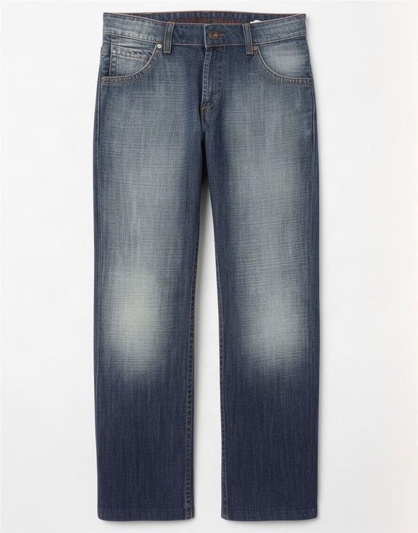 Tommy Hilfiger Straight Jeans til mænd W34 L34 Marineblå bomuld