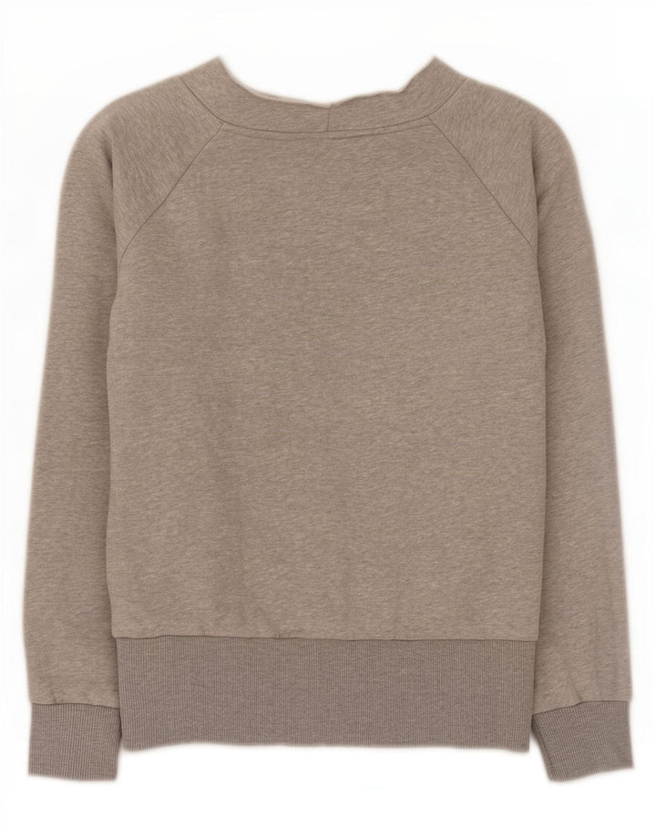 Puma Sweatshirt Jumper UK 14 Medium Grey Flecked Bomuld