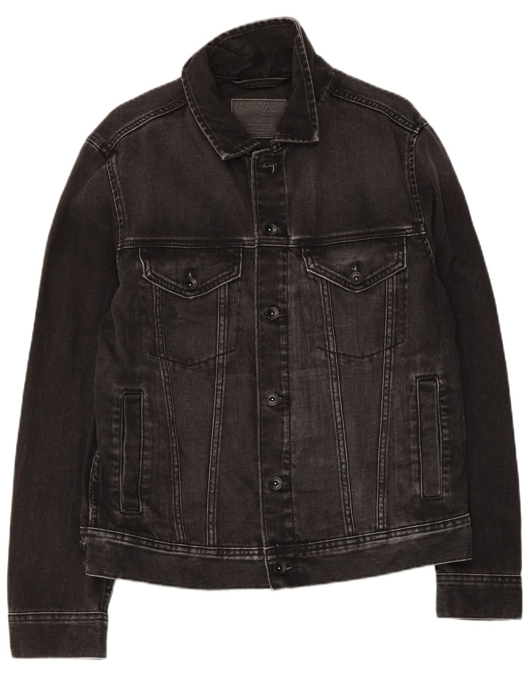 Marks & Spencer Herre denimjakke UK 38 Medium Sort Bomuld