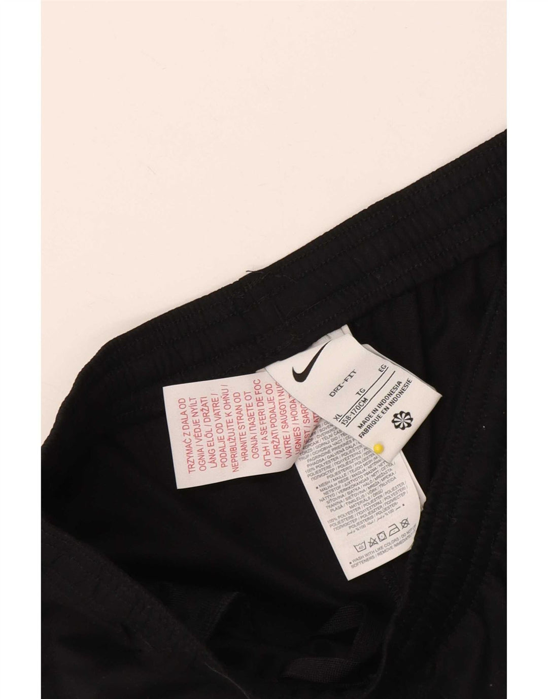 Nike drenge Dri Fit træningsdragt bukser 13-14 år XL sort polyester