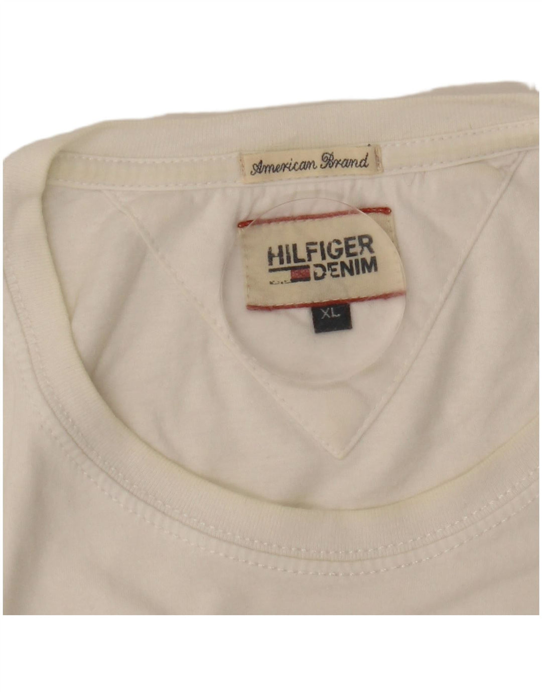 Tommy Hilfiger Herre Grafisk T-Shirt Top XL Hvid
