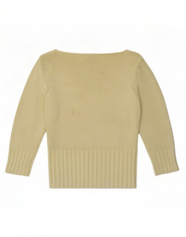 Zara dametrøje 3/4-ærmet trøje med bådhals DK 12 Medium Gul