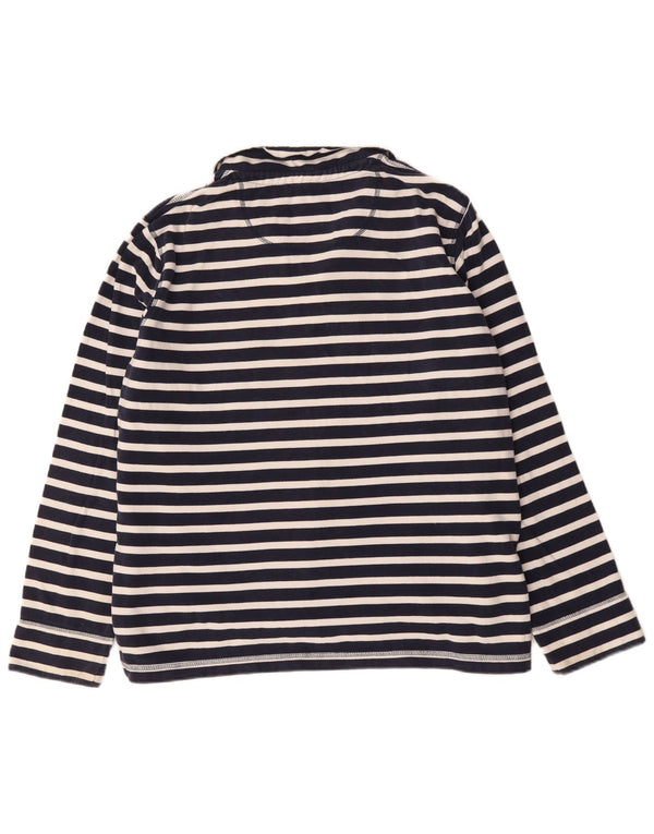 Crew Clothing Womens Oversized Sweatshirt Jumper UK 18 XL Navy Blue Striped
