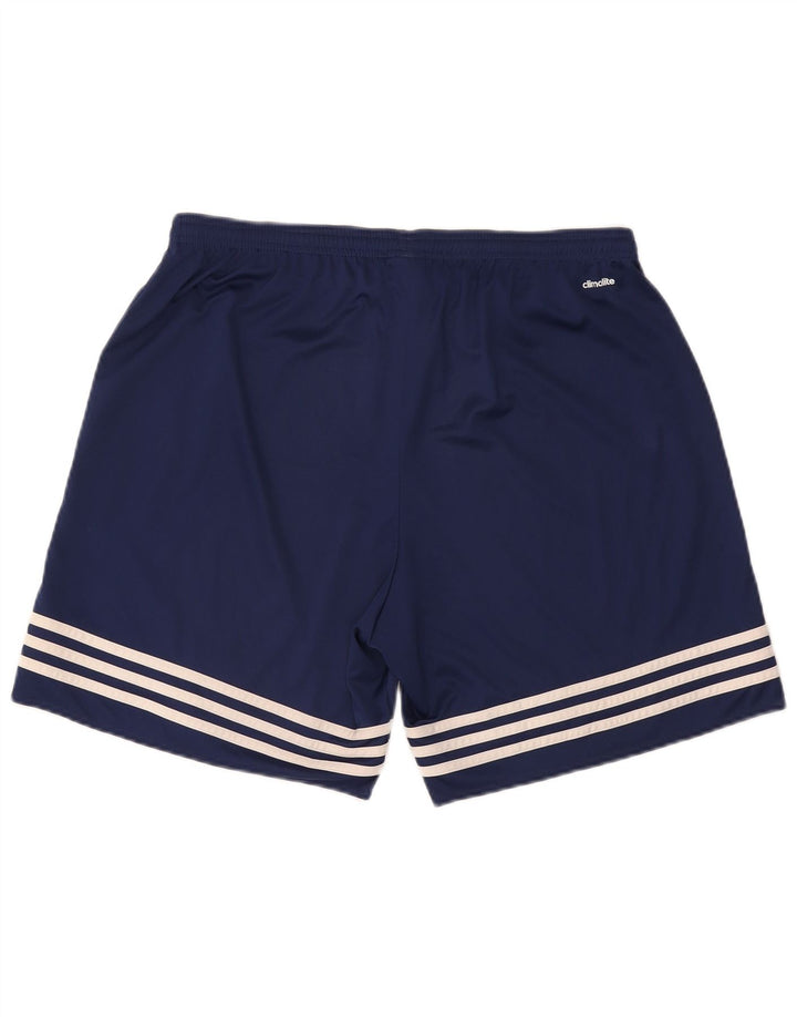 Adidas Herre Climalite Sport Shorts XL Navy Blue Polyester