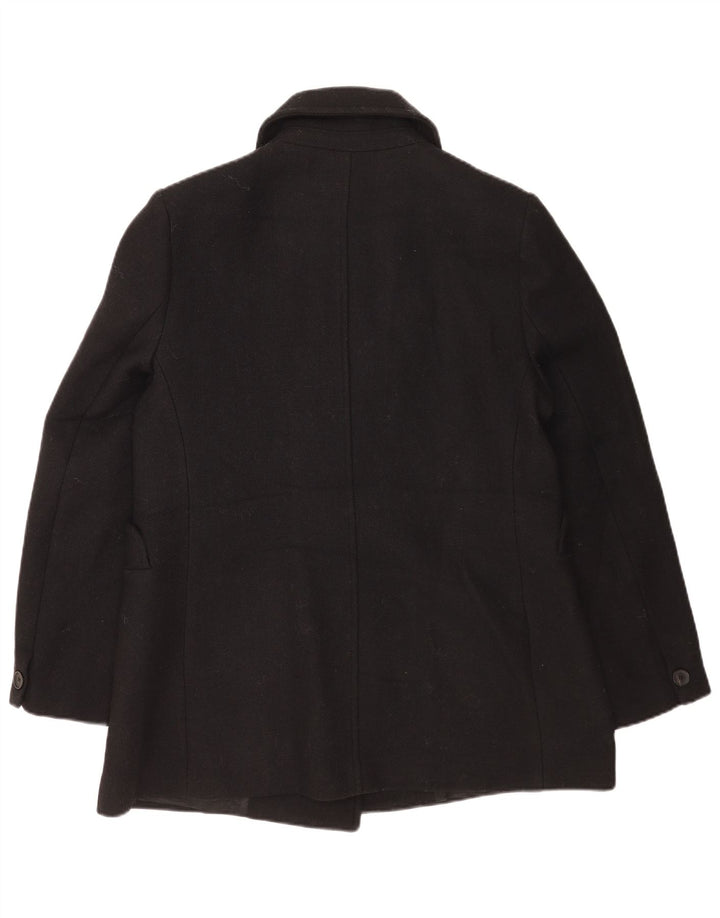 Zara Womens Pea Coat UK 18 XL Sort Uld