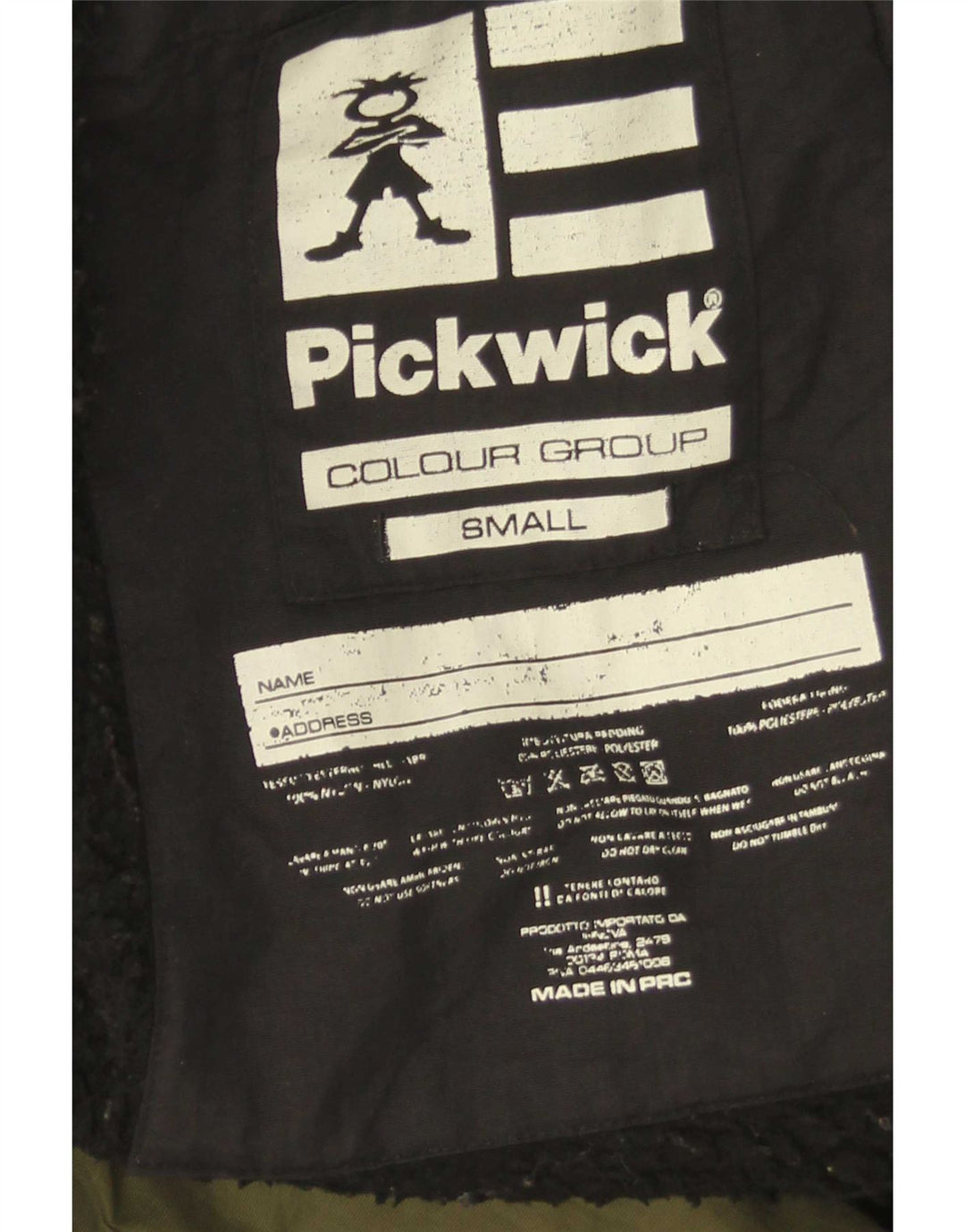 Pickwick Oversized Parkajakke med hætte til kvinder DK 10 Small Green Colourblock
