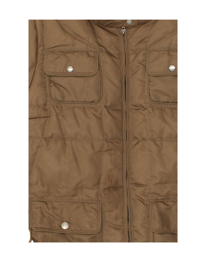 CONTE OF FLORENCE Womens Military Jacket IT 48 XL Brown Polyester Vintage Conte of Florence and Second-Hand Conte of Florence from Messina Hembry 
