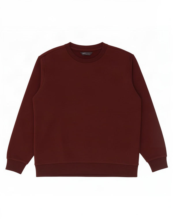 Marks & Spencer Herre sweatshirt Jumper Medium Bourgogne bomuld