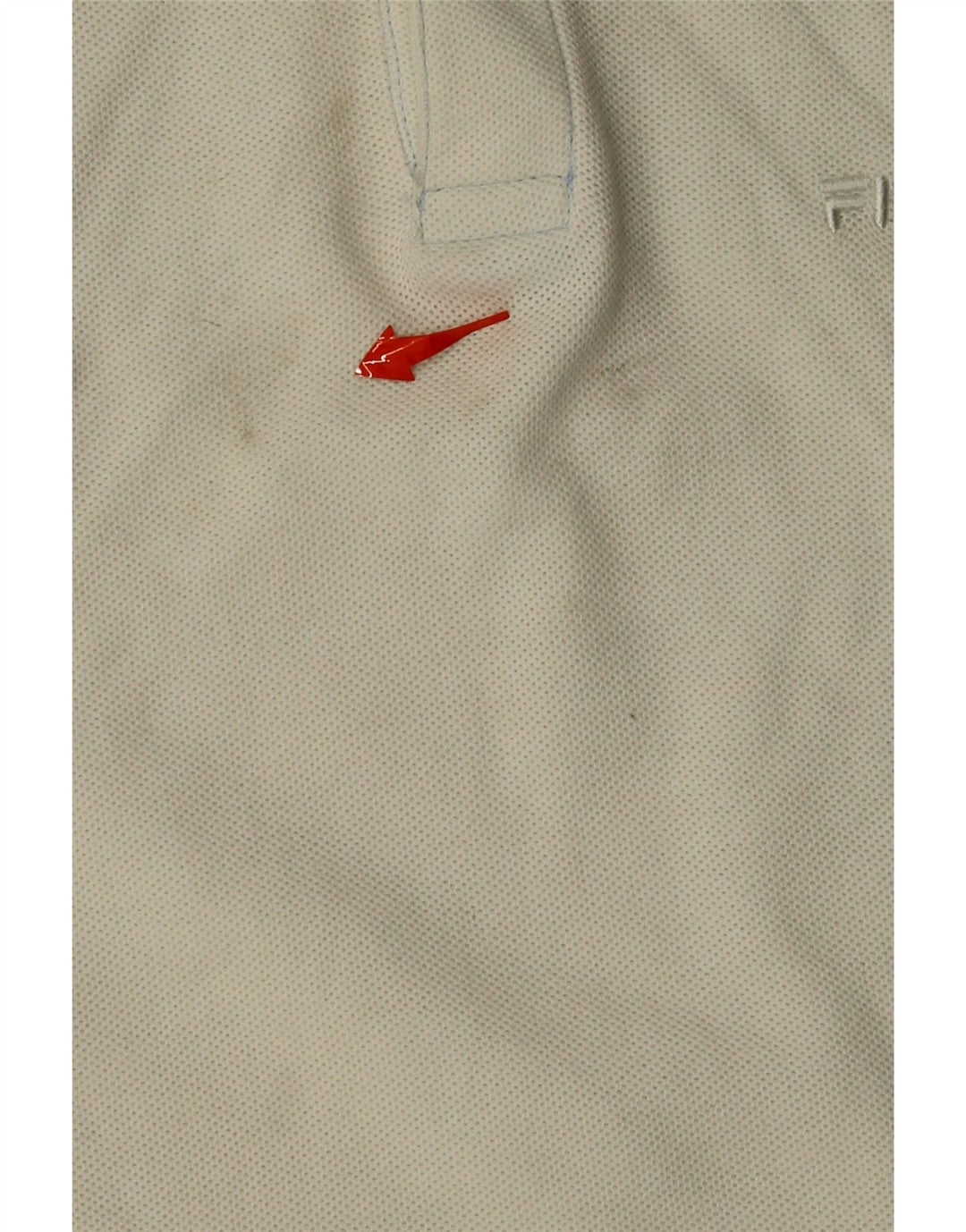 FILA Mens Polo Shirt IT 48 Medium White