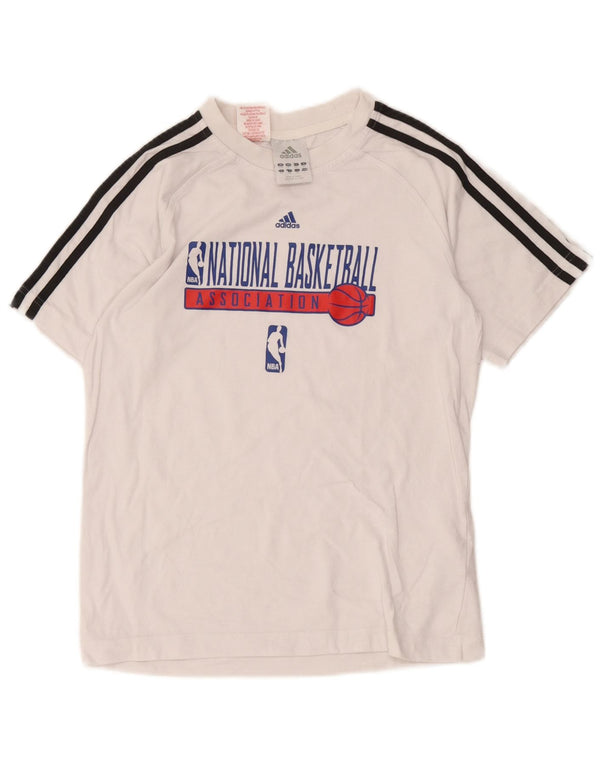 Adidas drenge grafisk t-shirt top 13-14 år hvid