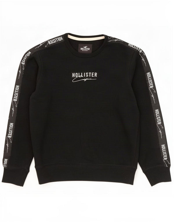 Hollister Herre grafisk sweatshirt Jumper Medium Sort