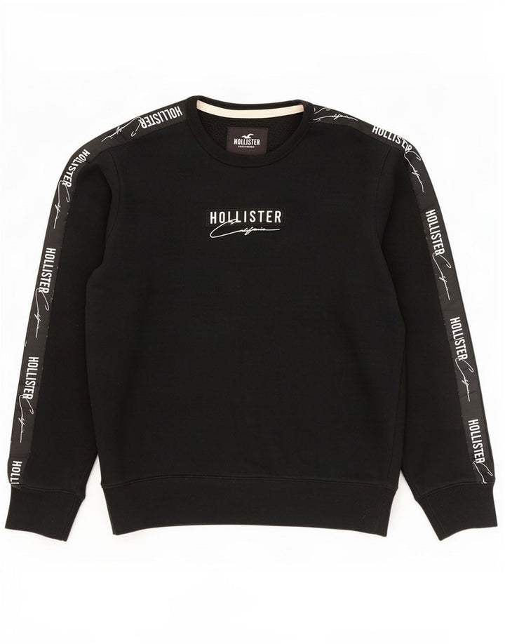 Hollister Herre grafisk sweatshirt Jumper Medium Sort
