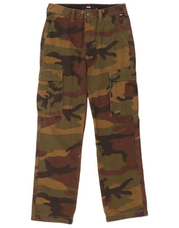Vans Boys Straight Cargo Bukser 11-12 år W26 L27 Khaki Camouflage