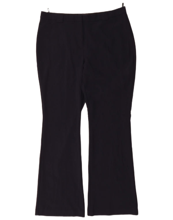 Marks & Spencer Kvinder Højtaljede Casual Bukser UK 16 Large W36 L32 Navy