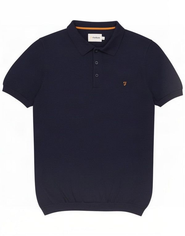 Farah Kortærmet Polo-halstrøje til mænd Medium Navyblå Polyamid