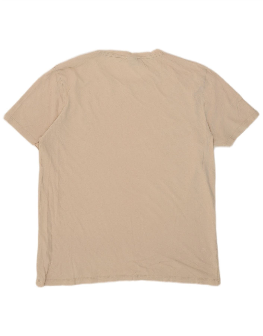 Hugo Boss Herre T-Shirt Top XL Beige Bomuld