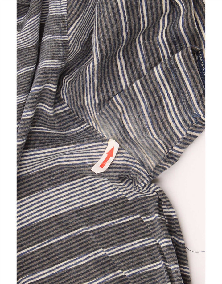 Paul Smith herre poloshirt mellemgrå stribet bomuld