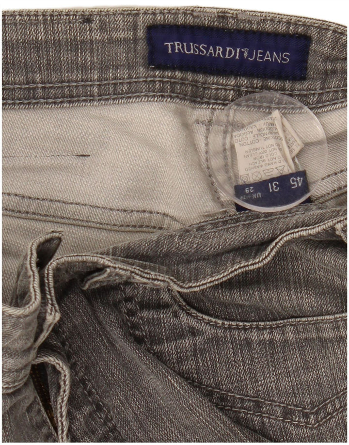 Trussardi Lige Jeans til kvinder W29 L30 Grå Bomuld
