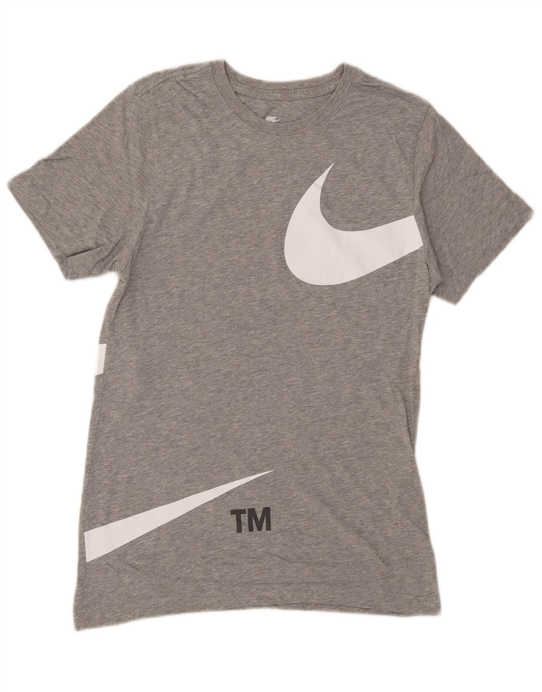 Nike grafisk T-shirt top XS til mænd, grå bomuld