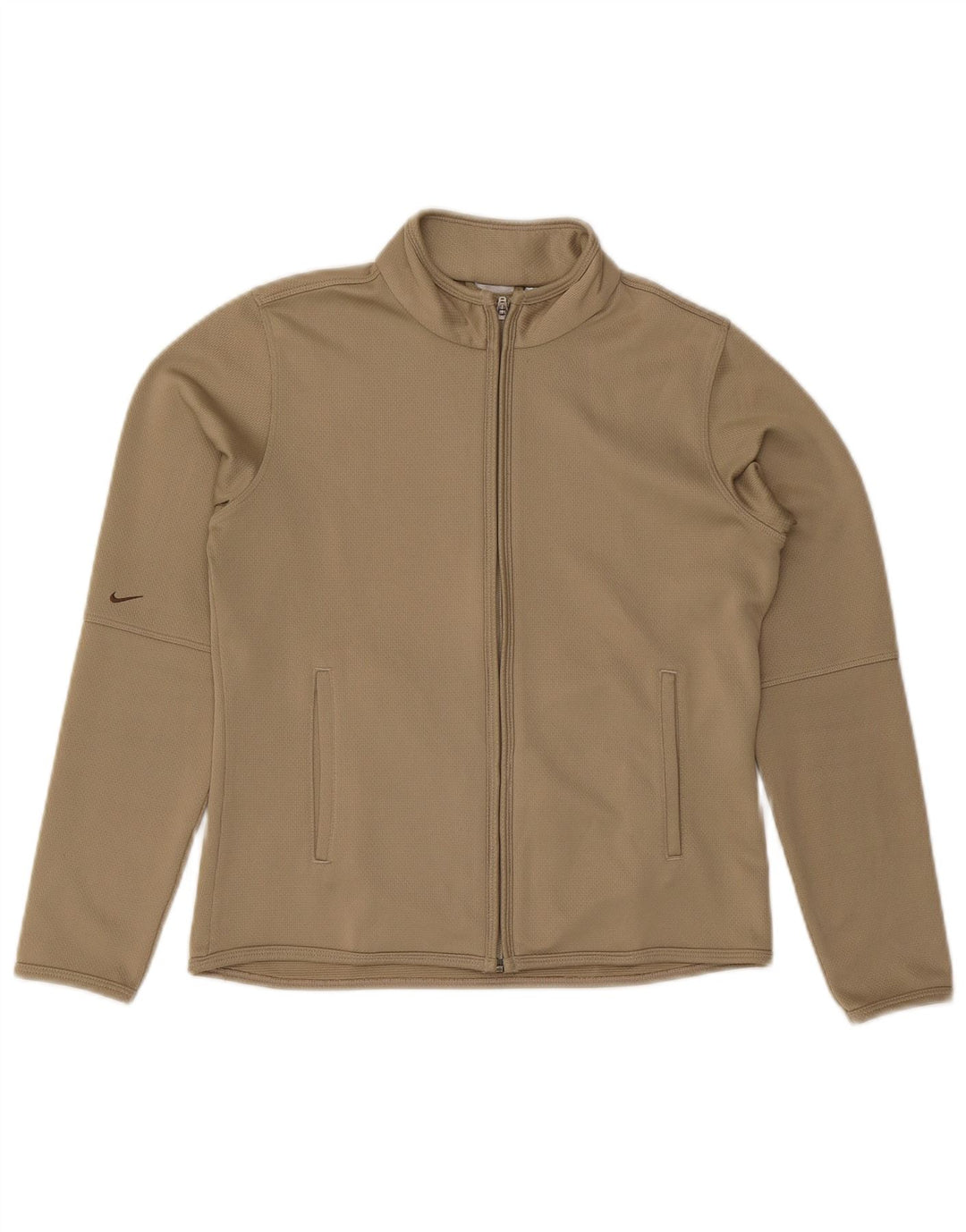 Nike Dame Dri Fit Træningsdragt Topjakke US 8/10 Medium Beige